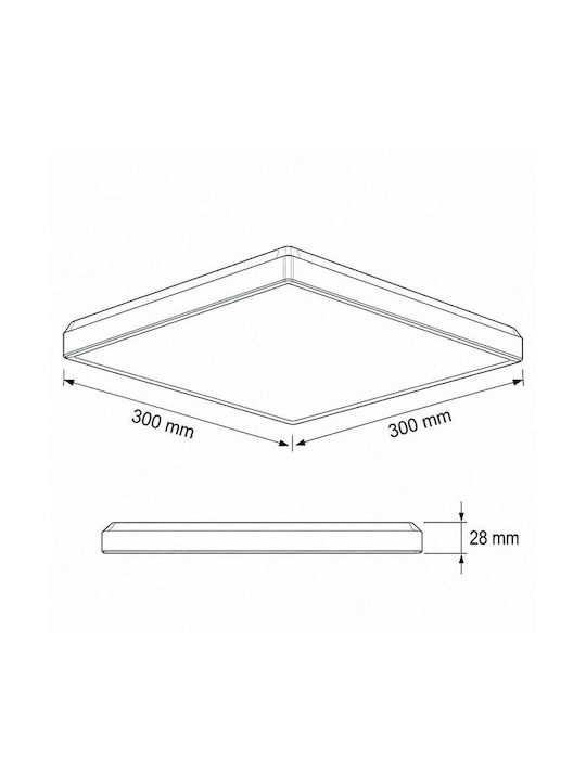 Elmark Plafonieră de Tavan cu LED Integrat