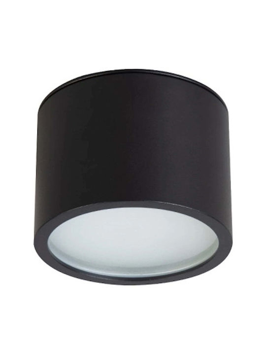 Light Prestige Ceiling Flush Light 8.2cm Black with GX53 Socket