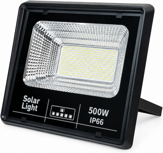Jortan Waterproof Solar LED Floodlight 500W Cold White 6500K with Remote Control IP66