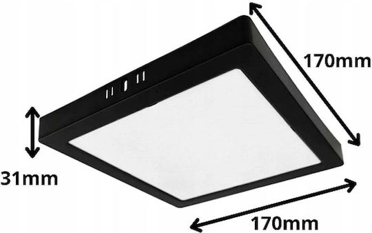 Eco Light Proiector LED 12W Alb Natural 4000K Cu Senzor De Mișcare