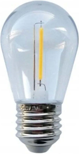 Eco Light LED Bulb 1W for Socket E27 Warm White