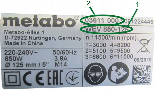 Metabo Μπαταρία Εργαλείου 12V με Χωρητικότητα 2Ah