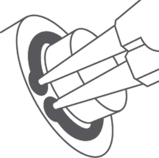 Modeco Pensetă Curbată Lungime 150mm