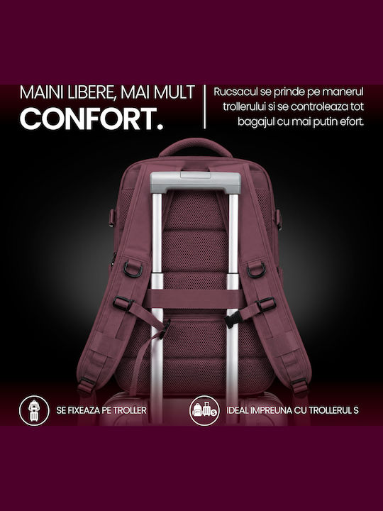 Quasar Rucsac Impermeabil Burgundy