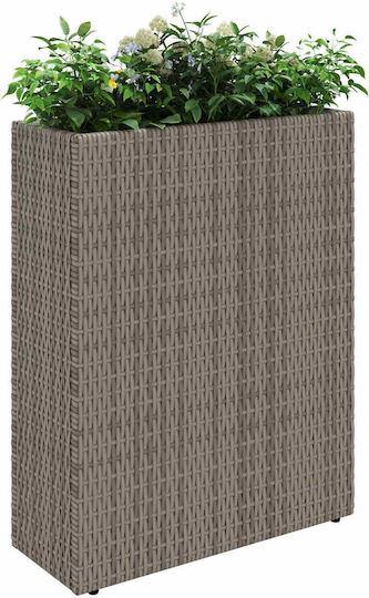 vidaXL Plastic Transparent Flower Pot 55x22x70cm