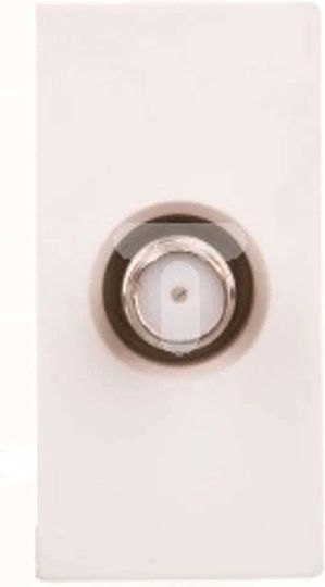 Touchme Modul 1/2 Sat Antennensteckdose Weiß