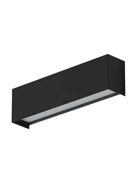 Nowodvorski Straight Wall XS Модерен Осветително тяло За стена с фасунга T8 Черен 26x7x5см.