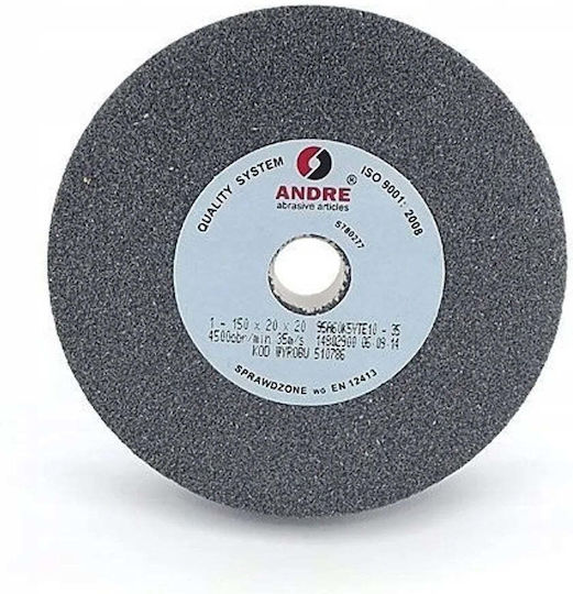 Andre Flat Grinding Wheel 150mm X 20mm X 32mm 98c60k7vc01-35 Black "type 1"