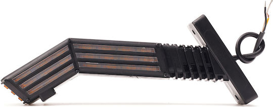 Led Triplu Lumina Laterală De Gabarit Tip Corn Lung Funcție Semnalizare 12v24v Was Stângă