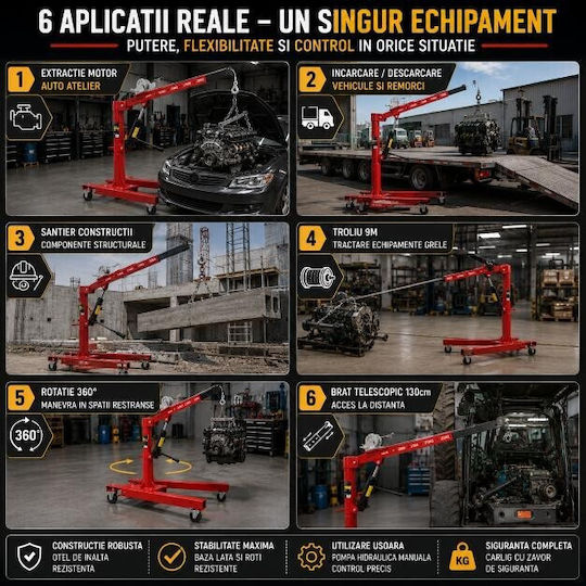 Kraft & Dele Sistem pentru transportul și ridicarea încărcăturilor pentru încărcătură cu greutate de până la 450 kg
