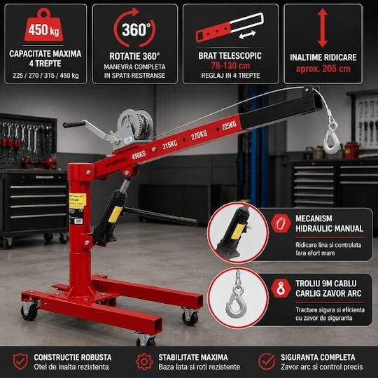 Kraft & Dele Sistem pentru transportul și ridicarea încărcăturilor pentru încărcătură cu greutate de până la 450 kg