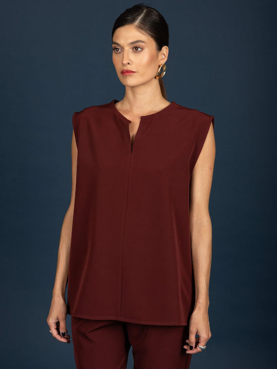 Women's Blouse Wine
