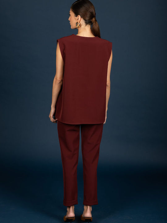 Women's Blouse Wine
