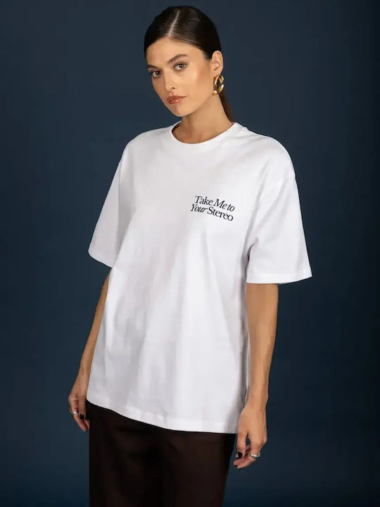 Women's Blouse White 132-51621-White-001
