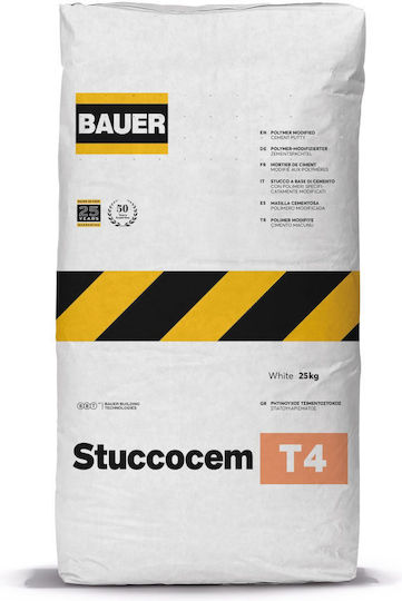 Bauer Stucocem Στόκος Γενικής Χρήσης Ρητινούχος / Νερού Λευκός 25kg