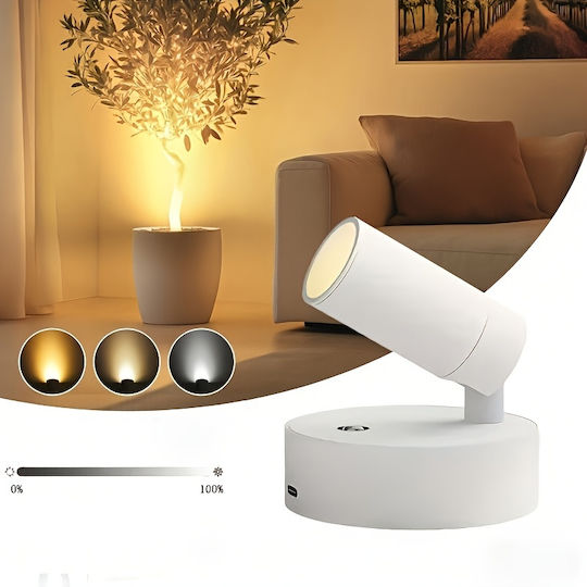 Rechargeable LED Emergency Light for Closets with Battery Power Source and Placement Sticker