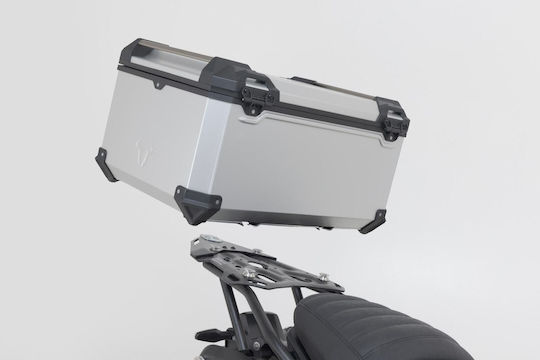 SW-Motech Trax Adv Motorrad-Topcase Aluminium 65l Silber
