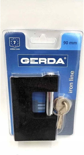 Gerda Padlock Brass with Key 1pcs