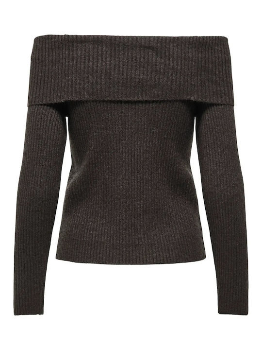 Women's Blouse Off-Shoulder Long Sleeve Burgundy