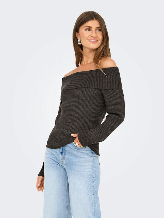 Women's Blouse Off-Shoulder Long Sleeve Burgundy