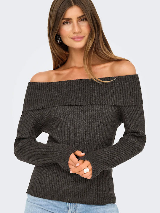 Women's Blouse Off-Shoulder Long Sleeve Burgundy