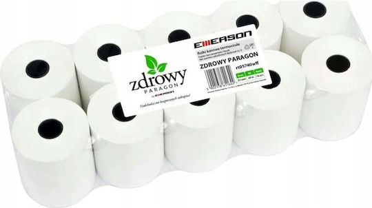 Roll Thermische Kassenbons 57x40mm mit Länge 40m 55g/m² 10 Stück