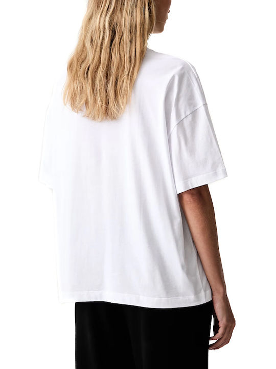 Armani Exchange Дамска Oversized Тениска Бяло-Черно