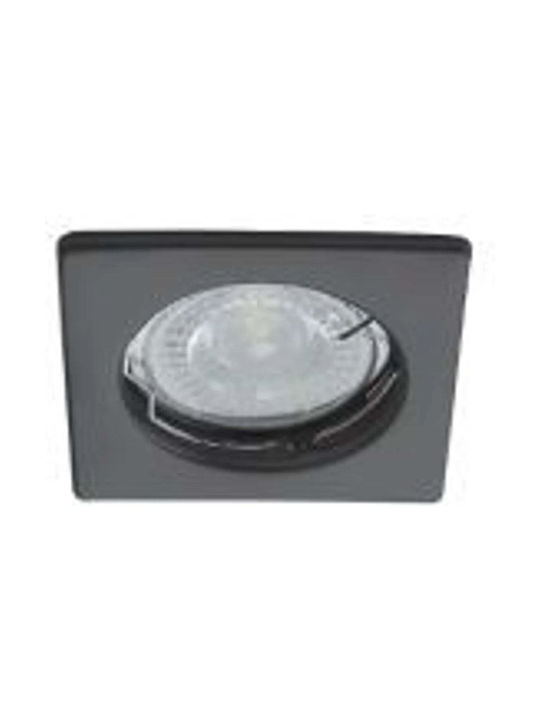 Kanlux Pătrat Spot Încorporat cu Soclu GU10 Negru 7.6x7.6cm. 1buc