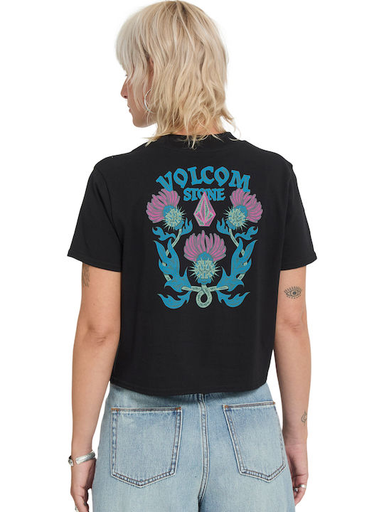 Дамски къс топ Blk/black