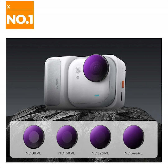 K&F Concept Action-Kamera-Filter Set 2 1 4 Filter Nd Pl Nd8/pl Nd16/pl Nd32/pl Nd64/pl Insta360 Go Ultra Sku 1673 Sb11902