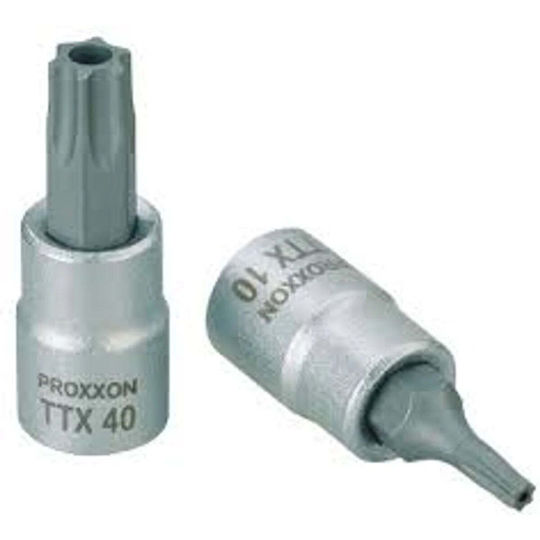 Proxxon Bit Socket with Torx Bit and 1/4'' Drive Size Torx Size T20
