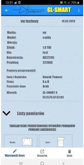 Prodig-tech GL-SMART-2 Aparat De Măsurat Grosimea Vopselei De La 0 Până La 2000µm