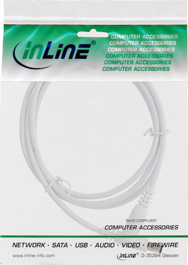 InLine DC - DC Cable 3m Λευκό