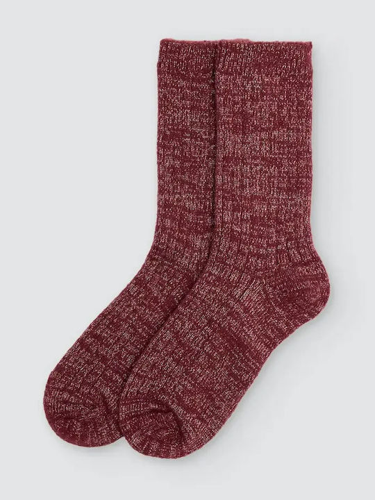 Ysabel Mora Damentaschen Monochrome Burgundische Socken 3er Pack