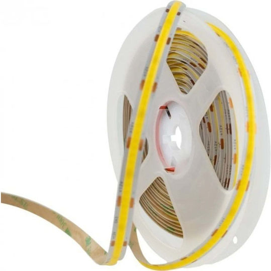 Eco Light LED лента 12V Неутрално бяла светлина 5m Тип COB с Захранване