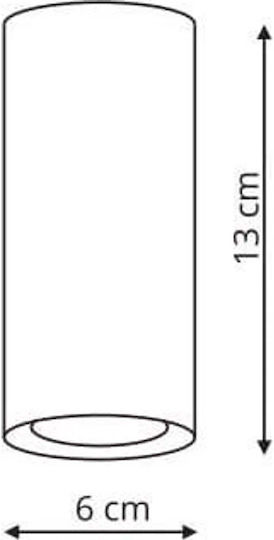 Light Prestige Μονό Σποτ με Ντουί GU10 σε Λευκό Χρώμα