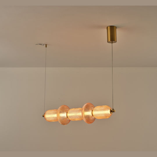 Eurolamp Verena LED Κρεμαστό Φωτιστικό Μελί 25x86x146εκ.