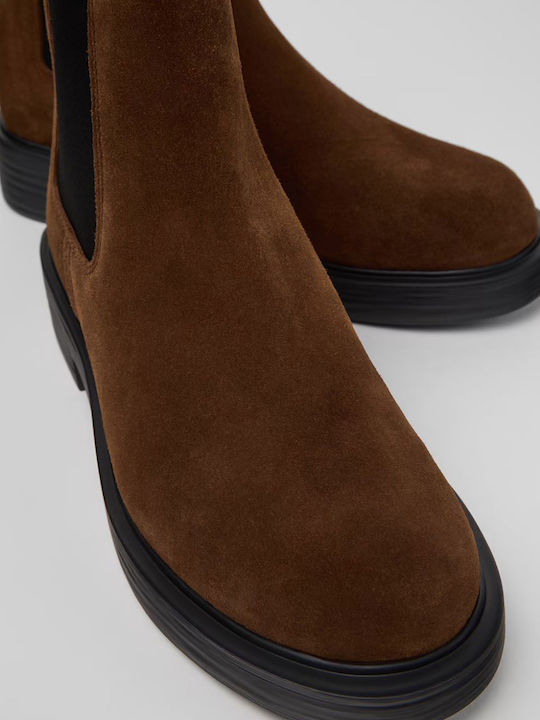Dean Wildleder Damen Chelsea-Stiefel Braun