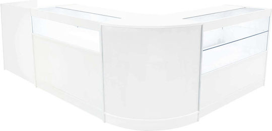 Gravity Led Shop Counter Set B1200 C1200 Tb60 & & Cm60 White