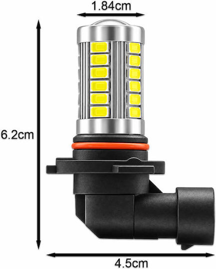 Автомобилна Крушка И Мотор HB3 LED 6500K Хладно Бяло 12-24V / 9-36V / 12V 3.6W
