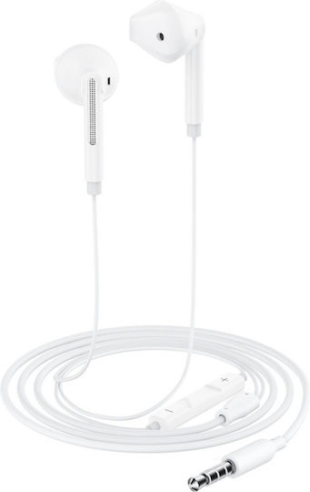 L14 Earbuds Handsfree Ακουστικά με Βύσμα 3.5mm Λευκό