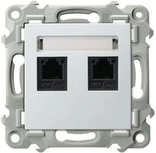 Szafir Telefonbuchse Doppel Unverzichtbar Weiß Gpt-2zn M 00