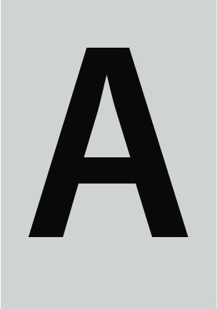 Ерго алуминиева табела буква "a" 40x60мм