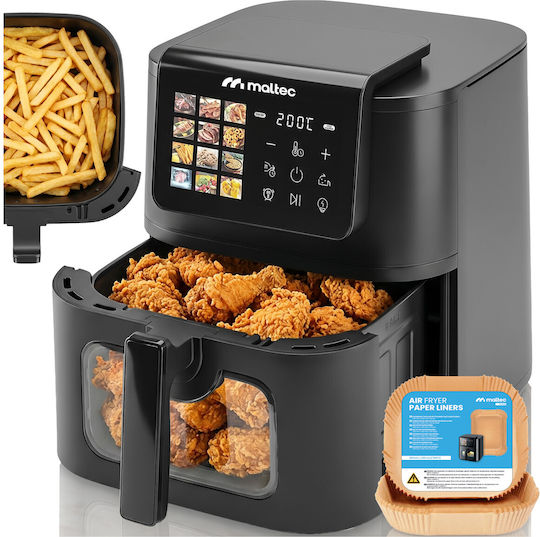MalTec Air Fryer 8lt Μαύρο