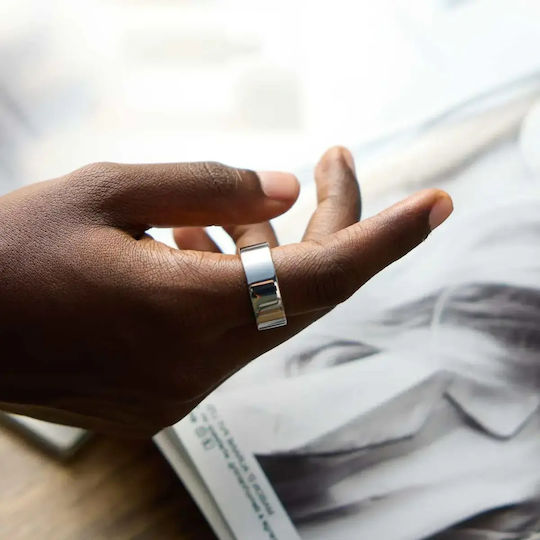 Ultrahuman Air Smart Ring 22.3mm Rezistent La Apă Cu Monitorizarea Ritmului Cardiac Space Silver