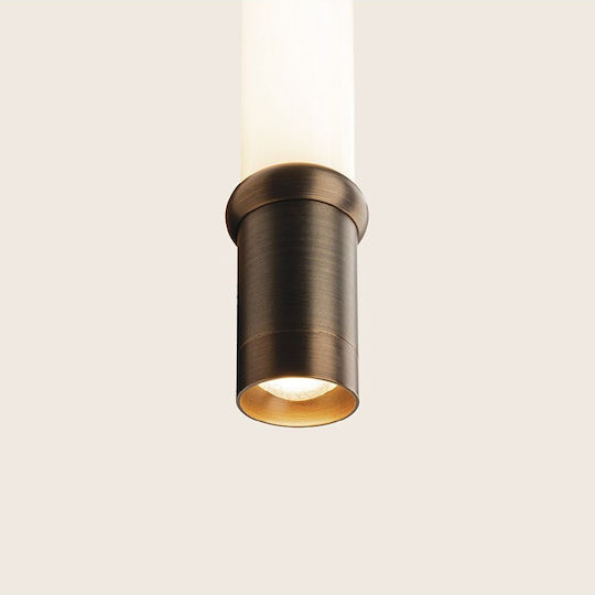 Zambelis Lights Κρεμαστό Φωτιστικό Μπρούτζινο LED 85x60x133.5εκ.