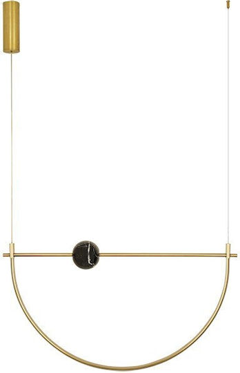 Zambelis Lights LED-Pendelleuchte aus Bronze 97x12x53 cm