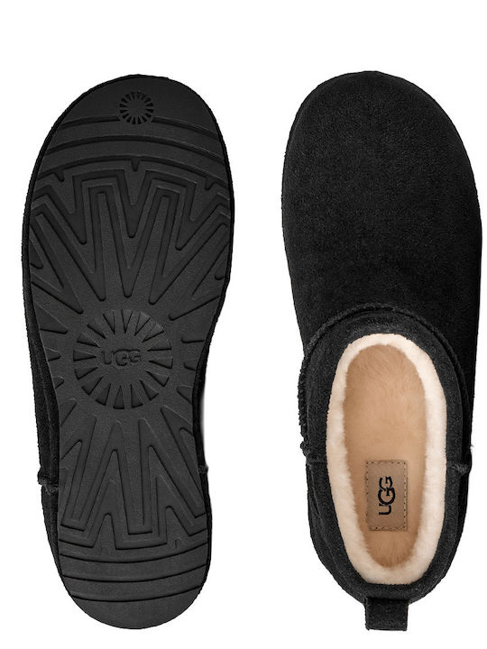 UGG Classic Mini Enwrap Μποτάκια Μαύρα