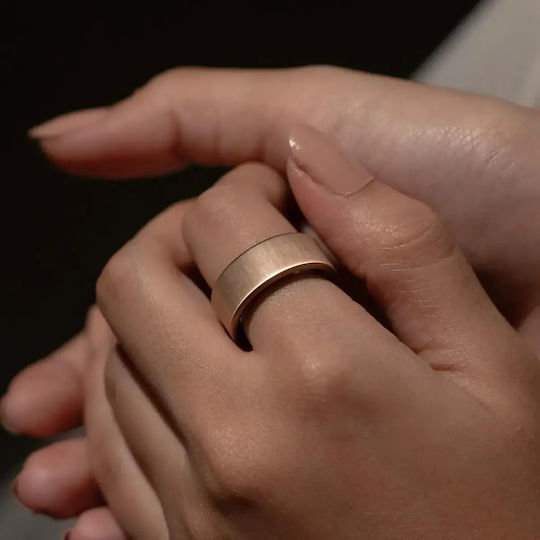 Ultrahuman Air Smart Ring 24.9mm Waterproof with Heart Beat Monitor Bionic Gold