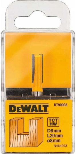 DEWALT Маршрутизатор Карбид за Оформяне на Канали в Дърво 8мм x 52мм x 8мм